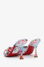 Christian Louboutin Multicolour Floral Satin Mules Size 37