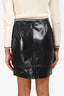 Dorothee Schumacher Black Patent Lambskin Leather Mini Skirt Estimated Size S