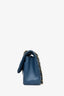 Pre-loved Chanel™ 2016 17 Blue Quilted Lambskin Jumbo Double Flap SHW