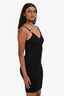 Givenchy Black Ribbed Mini Tank Dress Size M