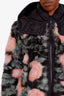 Moncler Pink/Blue Fox Fur 'Morens' Jacket Size 0