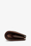 Pre-loved Chanel™ 2016-17 Brown Metallic Quilted Lambskin Boy Frame Clutch