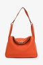 Hermès 2012 Orange Clemence Lindy 30