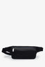 Saint Laurent Black Canvas Leather Trimmed Belt Bag