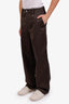 Burberry Brown Cotton Straight Leg Jeans Size M Mens
