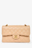 Pre-loved Chanel™ 2025 Beige Caviar Small Double Flap Shoulder Bag