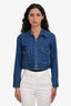 Rag & Bone Blue Denim Cropped Jean Jacket Size XS