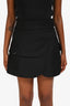 Christian Dior 2017 Black Wool Quilted Pocket Skort Size 38