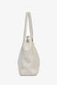 Christian Dior 2007 White Leather 'My Dior' Frame Tote Bag