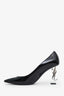 Saint Laurent Black Patent Leather Opyum Pumps Size 39