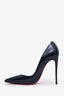 Christian Louboutin Navy Patent Leather Pointed Toe Heels Size 39.5