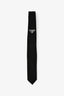 Prada Black Nylon Triangle Tie