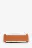 Celine Brown/Beige Canvas Vertical Mini Cabas Tote with Strap