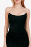 House of CB Black Beaded Strapless Maxi Dress Size S