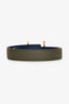 Hermès Navy/Green Reversible H Equestre Belt GHW