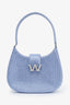 Alexander Wang Blue Satin Crystal Embellished Top Handle Bag