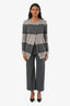 Brunello Cucinelli Grey Wool Trousers Size 2