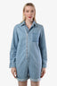 Combinaison short à manches longues en jean de coton bleu Stella McCartney, taille 38