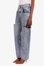 Maison Margiela Blue Acid Wash Cut Out Jeans Size 42