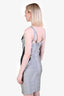 Herve Leger Charcoal/Silver Sleeveless Bandage Dress Size S
