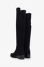 Stuart Weitzman Black Suede Knee High Boots Size 6.5