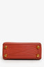 Alexander McQueen Red Grain Calfskin Box Crossbody Bag
