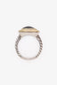 David Yurman Sterling Silver/18k Yellow Gold Albion Onyx Ring Size 6