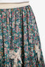 Gucci Multicolour Floral Print Lace Bow Detail Midi Skirt Size XS