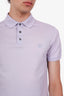 Louis Vuitton Purple Logo Embroidered Polo Shirt Size S Mens