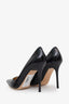 Jimmy Choo Black Patent Label Pointed Toe 'Abel' Heels Size 35.5