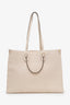 Louis Vuitton Cream Monogram Empreinte Leather OnTheGo GM Tote
