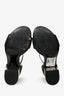 Alexander Wang Black Leather Silver Heel Abby Sandals Size 36