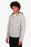 Burberry Grey Nova Check Cotton Zip-Up Hoodie Size M Mens