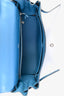 Hermès 2014 Blue Leather Ghilles Kelly 32 PHW