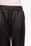 Anine Bing Black Vegan Leather Straight Leg Pants Size S