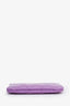 Pre-loved Chanel™ Purple Quilted Patent Leather O-Case Wallet