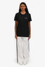 Gucci White Horsebit Patterned Side Stripe Detailed Pants Size S