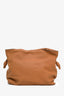 Loewe Brown Leather Flamenco Knot Shoulder Bag