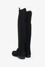 Stuart Weitzman Black Suede 'Gianella' Long Boots Size 7
