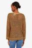 Missoni Yellow/Brown Open Knit Sweater Size 40