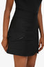 Christian Dior 2017 Black Wool Quilted Pocket Skort Size 38