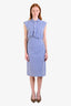 Frame Blue/White Striped Sleeveless Twist Dress Size XS