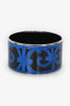 Hermès Black/Blue Enamel Bangle Bracelet PHW
