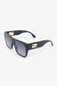 Fendi Black FF Logo Square Sunglasses GHW