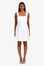 Theory White Linen Blend Mini Dress Size 4