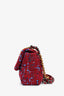 Pre-loved Chanel™ 2020 Purple/Blue Tweed Medium 'Chanel™ 19' Flap Bag