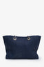 Pre-loved Chanel™ 2018-19 Navy Denim Small Deuville Tote