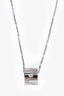 Gucci 18K White Gold Diamond GG 'Icon' Pendant Necklace