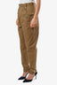 Isabel Marant Etoile Brown High Rise Tapered 'Pulcie' Trouser Size 36