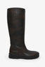The Row Brown Leather Billie Boots Size 35